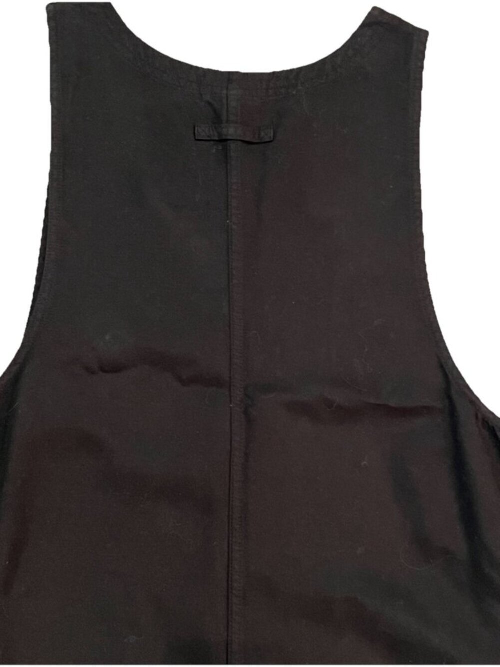 Talbots Women’s Overall Dress Long Size Medium Tencel Maxi Tank Jumper Black - Picture 4 of 9